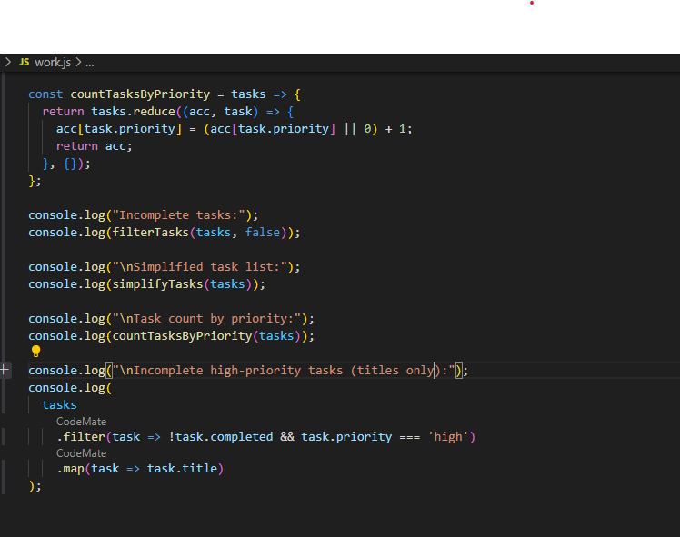 Sly_Softs's tweet photo. Day 42 of #100DaysOfCode: This project demonstrates the use of higher-order functions to manage tasks efficiently.

#EnrollWithSTS
@stechie_school https://t.co/Ykgcm1lZsZ