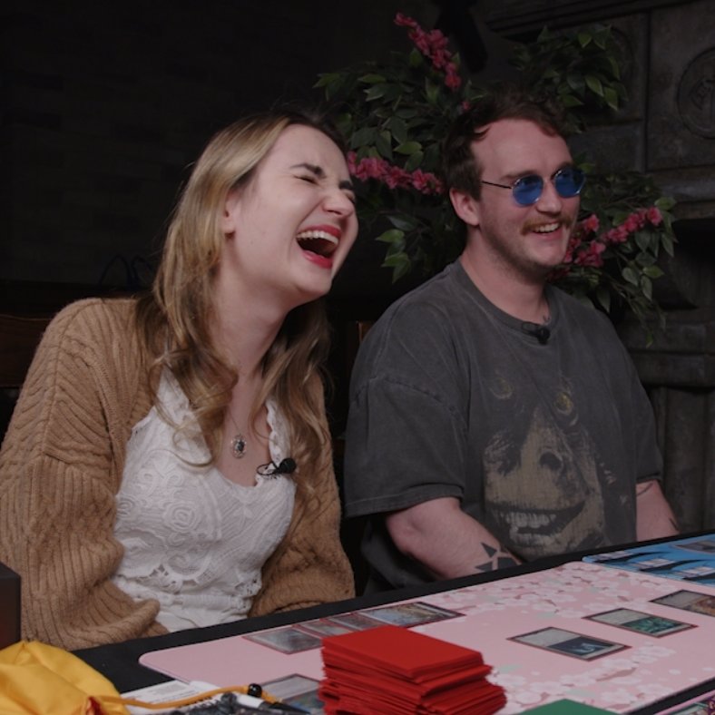 CozyMagicClub's tweet photo. New Commander Show episode this Friday! 🤩

This time we're joined by ban list experts @ComplianceShow and the lovely and passionate @phoebe_kahn! 

This was a WILD game, we can't wait for you to see (and hear) it! 💚 https://t.co/VbGPuvnAKS