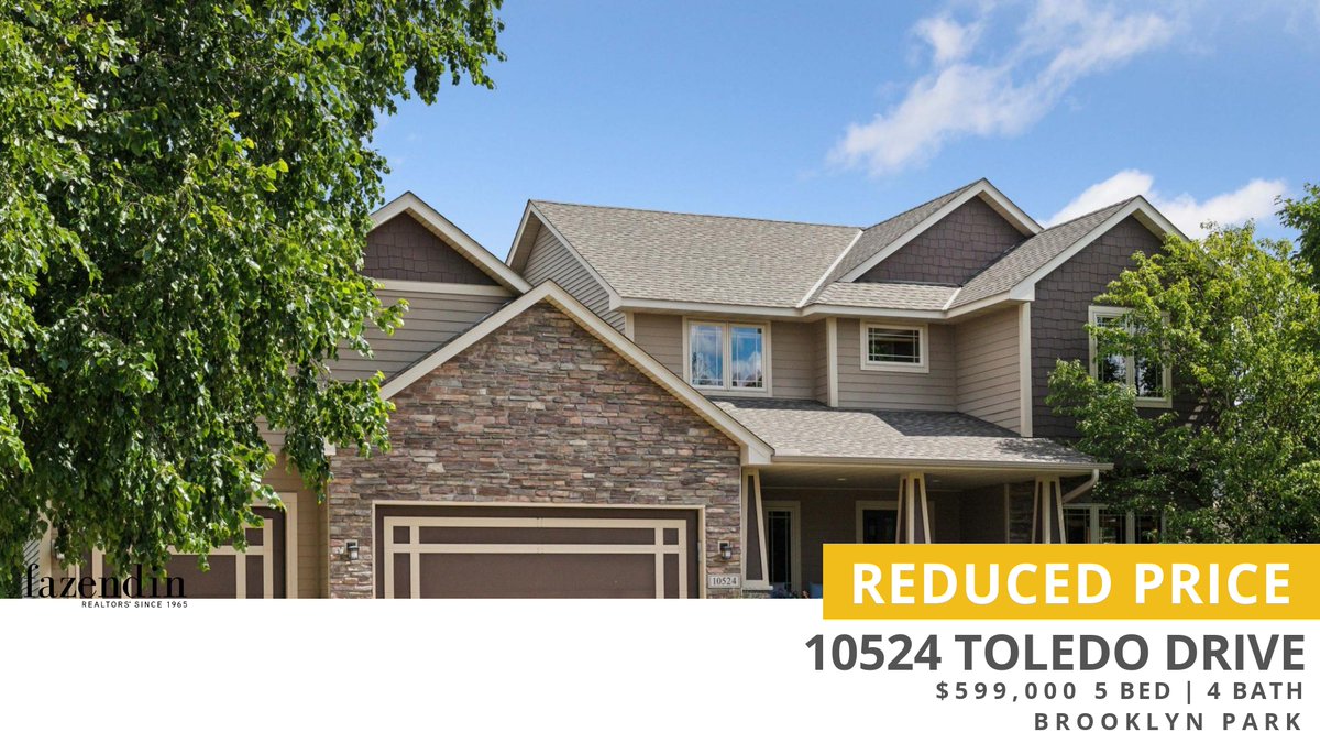 lpgroll's tweet image. 📍 Reduced Price 📍 This recently reduced home at 10524 Toledo Drive in Brooklyn Park won't last long, so, don't wait to set up a showing! Reach out here or at (612) 202-2665 for more information!

Lynn Groll, MBA
Your Home is My B... homeforsale.at/10524_TOLEDO_D…