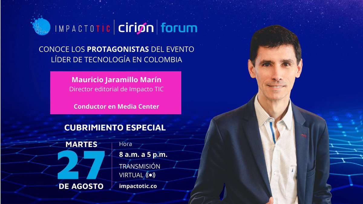 ImpactoTIC's tweet image. ¡Somos el aliado de los grandes #EventosTIC en el país!  Nuestra próxima cita será desde el #MediaCenter en el Cirion Forum Colombia 2024. 📡🎤

Te presentamos al equipo periodístico, que cubrirá el evento de mañana con entrevistas exclusivas, contenidos de valor y seguirá paso a