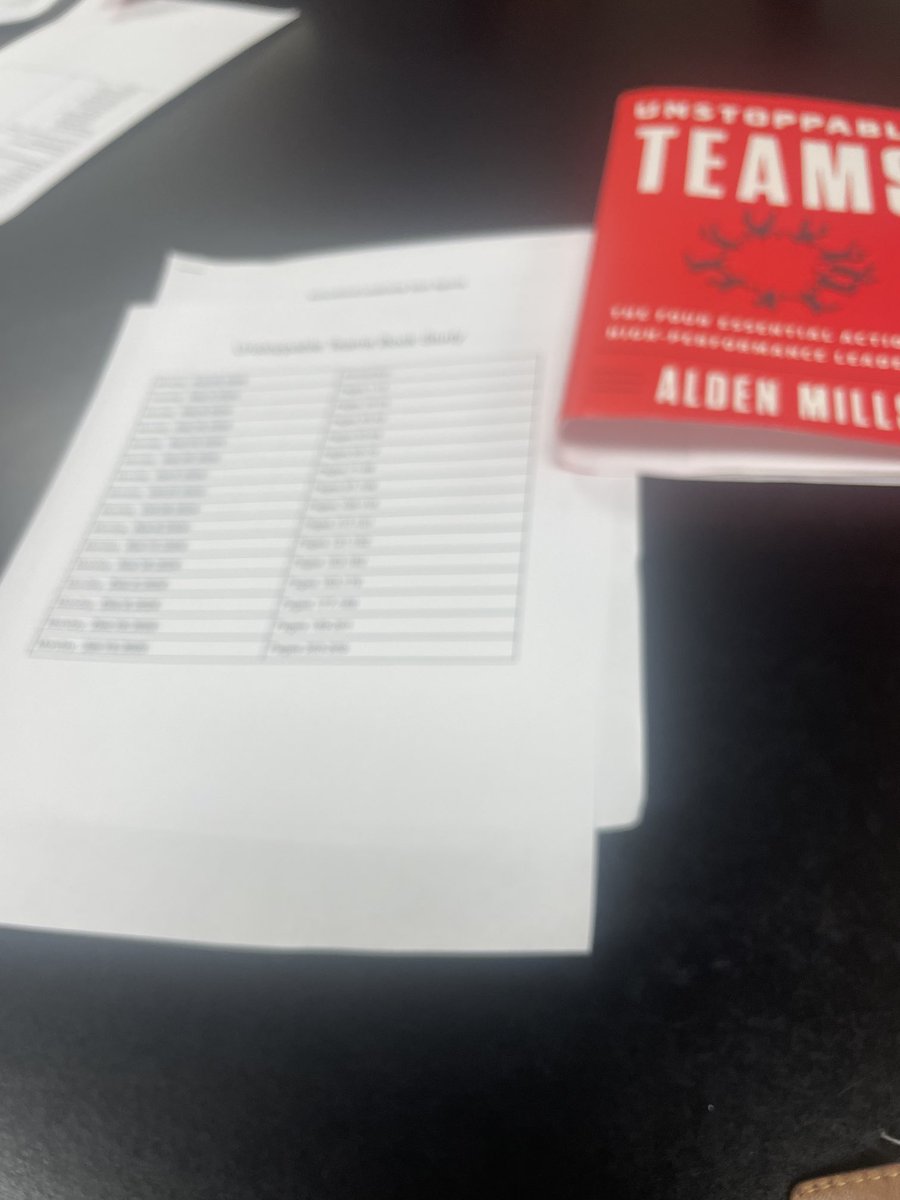 QuianaW9's tweet photo. ⁦@HirschHawk⁩ has begun our leadership Book Study on how to build #Unstoppable teams to yield maximum student success and achievement. ⁦#wesoar@springisd HilarionMartin1⁩ ⁦@latpat1908⁩ https://t.co/Fbl6qLxNNH