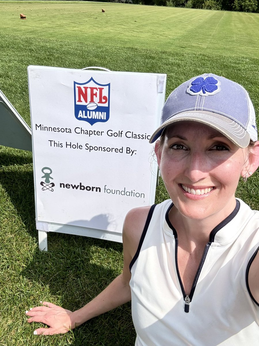 newbornfdn's tweet photo. Thank you to the @newbornfdn team and #NFL players for soaking up the sauna-level heat today at the @nflalumni #MNchapter golf tourney. ❤️⛳️ Funds raised have supported our lifesaving work for medically vulnerable babies for the past 9 years! 💪👏👶 https://t.co/KOeaabCUH6