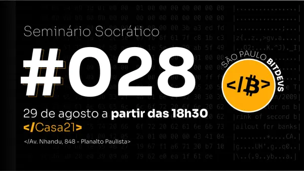 saopaulobitdevs's tweet photo. 🔊 Essa semana tem Bitdevs!

🗓️ Quinta-feira, dia 25/07, às 18h30
📌 Na @casavinteum 
🤓 Hosts: @_oleonardolima, @jaoNoctus e @lucasdcf
🫂 Apoio: @Vinteum_org

BÔNUS: Enigma do @jaoNoctus com prêmio em sats!

Clica na bio pra entrar no nosso grupo no WhatsApp! https://t.co/QFSHAmIrF2