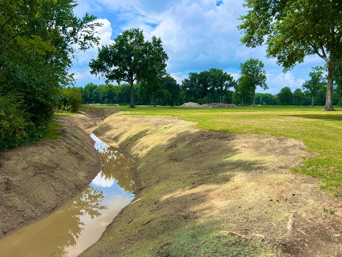 A major focus of the master plan project at Lakewood CC was course drainage. We asked Keith Foster to come up with a plan that would move water off the course more quickly and efficiently. One way to do this is the introduction of ditching. <a href="/TotalTurfGS/">Total Turf Golf</a>