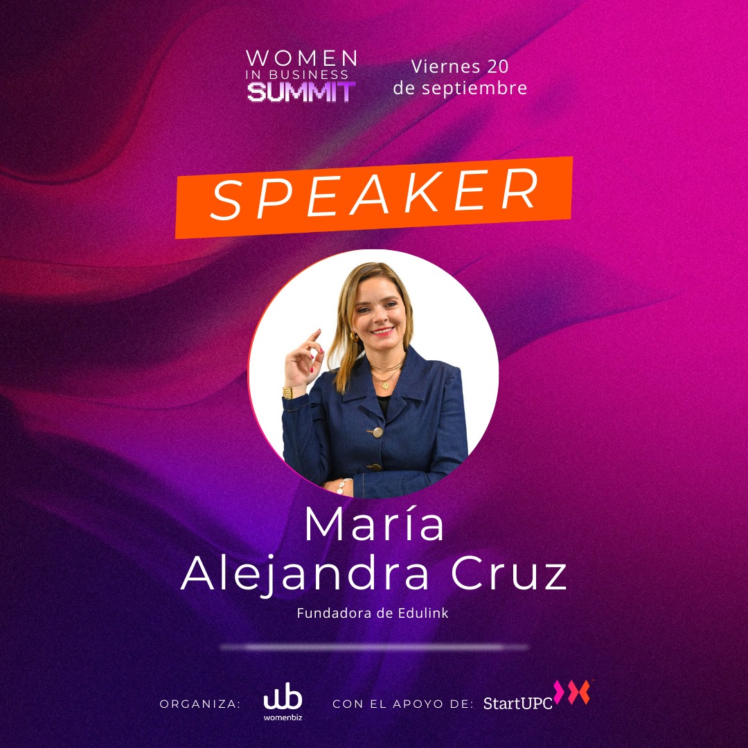 HiWomenbiz's tweet image. 🔵𝗠𝗮𝗿í𝗮 𝗔𝗹𝗲𝗷𝗮𝗻𝗱𝗿𝗮 𝗖𝗿𝘂𝘇, experta en innovación educativa con experiencia internacional. 🌎 Fundadora de 𝗘𝗱𝘂𝗹𝗶𝗻𝗸, 𝗲𝘅-𝗱𝗶𝗿𝗲𝗰𝘁𝗼𝗿𝗮 𝗱𝗲𝗹 𝗽𝗿𝗶𝗺𝗲𝗿 𝗖𝗲𝗻𝘁𝗿𝗼 𝗱𝗲 𝗘𝘅𝗽𝗲𝗿𝗶𝗲𝗻𝗰𝗶𝗮 𝗽𝗮𝗿𝗮 𝗹𝗮 𝗘𝗱𝘂𝗰𝗮𝗰𝗶𝗼́𝗻 𝗱𝗲 𝗛𝗣 para América