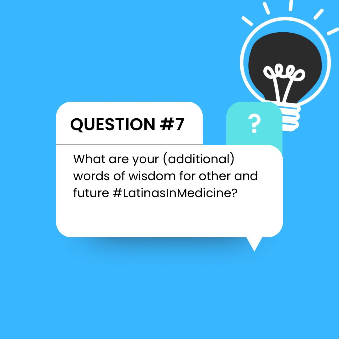 LatinasInMed's tweet image. Other than some awesome #rollerbladetips what are some words of wisdom do you have for our #latinasinmedicine community? #nuggetsofwisdom
#medwisdom