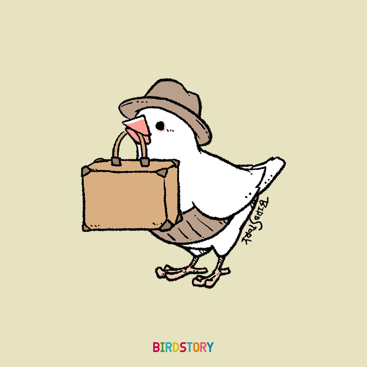 「おはようございます。本日は8月27日、1969年のこの日、渥美清さん主演の映画「」|BIRDSTORYのイラスト