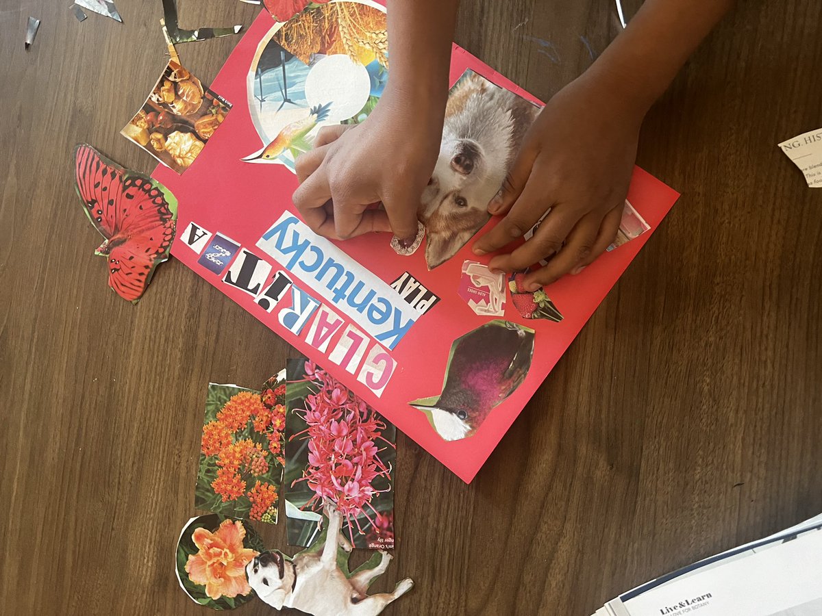 ArtRoom205's tweet image. 5th graders have been working hard on their personality boards (think vision boards but showing off their whole personalities) and I can’t wait to display them all! @MLEmustangs @JCPSKY #elementaryart