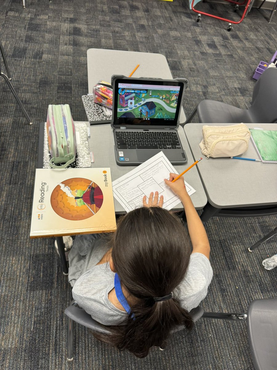MsOlvera4's tweet photo. Continuing to establish strong literacy routines 🤓📚📓#readersareleaders #inmyhappyplace #RESRockets 🚀 https://t.co/zGqJgJaJ4K