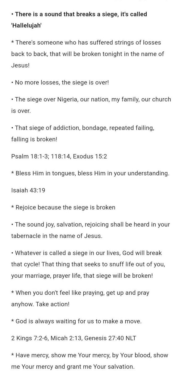 TosinofJesus's tweet photo. PRAYER POINTS, DECREES AND DECLARATIONS FOR THE SPECIAL AUGUST 2024 #HallelujahChallenge https://t.co/5EPbk2va1I