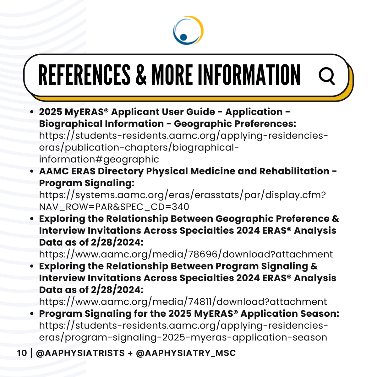 AAP Medical Student Council PM&R tweet media