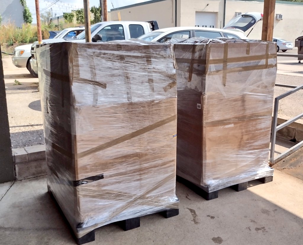 2 pallets of gear on their way to <a href="/CBSFCambodia/">CBSF Cambodia Baseball</a>. Way too many people to thank to fit in this post, but huge thanks to <a href="/Hawk4life19/">therealthumper</a> &amp; <a href="/EKlahsen19/">Ethan Klahsen</a> for sweating it out on this hot day, <a href="/Jack99Nelson/">Jack Nelson</a> for being the inside man, and <a href="/InnovativeGraph/">Innovative Graphics</a> for giving us dock access  🇺🇲⚾🇰🇭