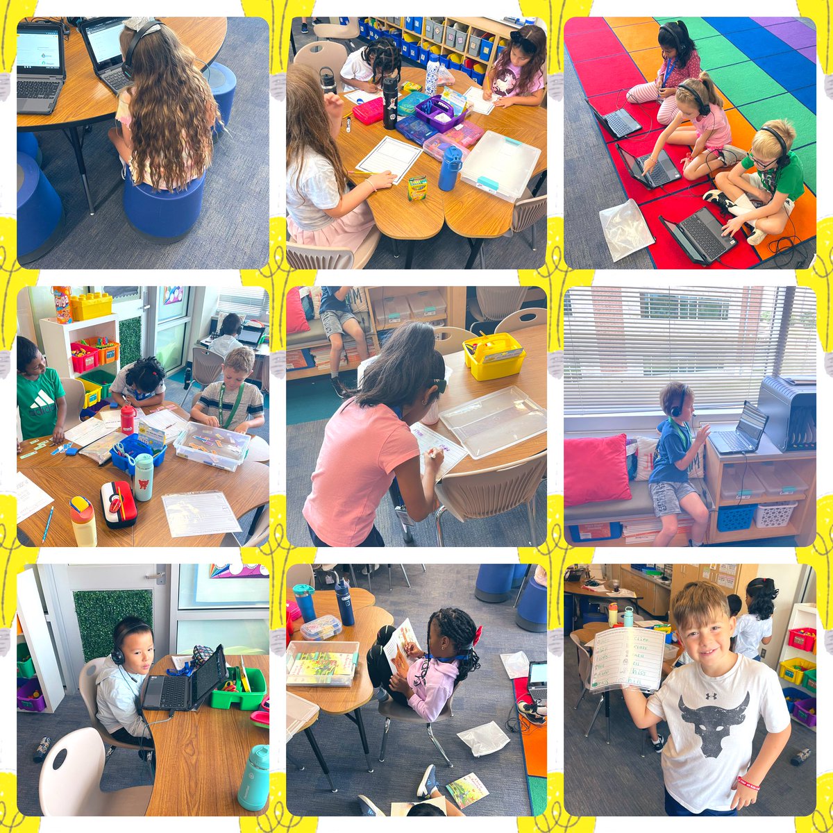 Literacy stations are in full swing! #BengalPride #TeamBES