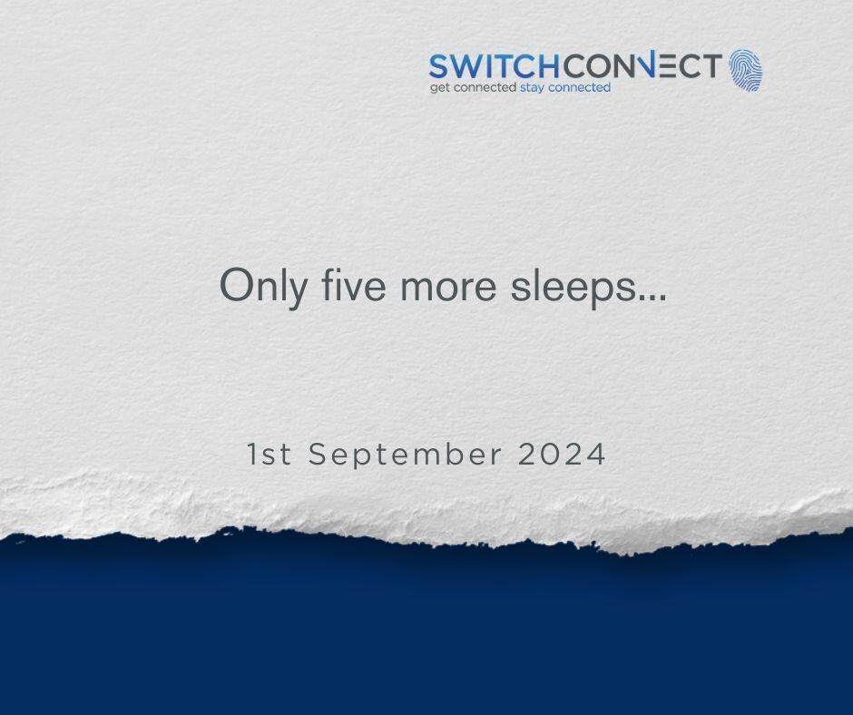 5 days to go! We can’t wait to share our exciting news with you. Stay tuned! 🎉 #SwitchConnect #ExcitingNews #NewBeginnings