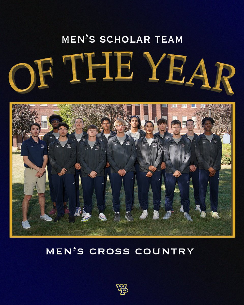Congratulations to the men’s cross country team on winning the Men’s Scholar Team of the Year award!