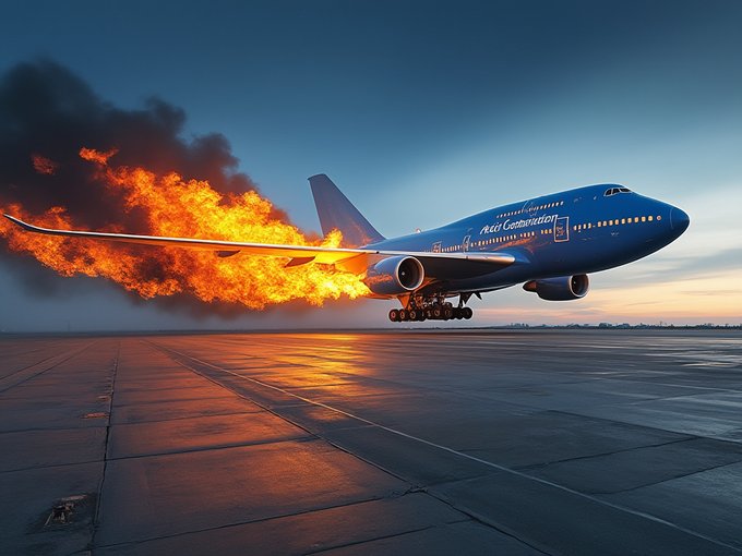 I asked Grok to generate an image of a Boeing plane. ? https://t.co/y8ibcs727a