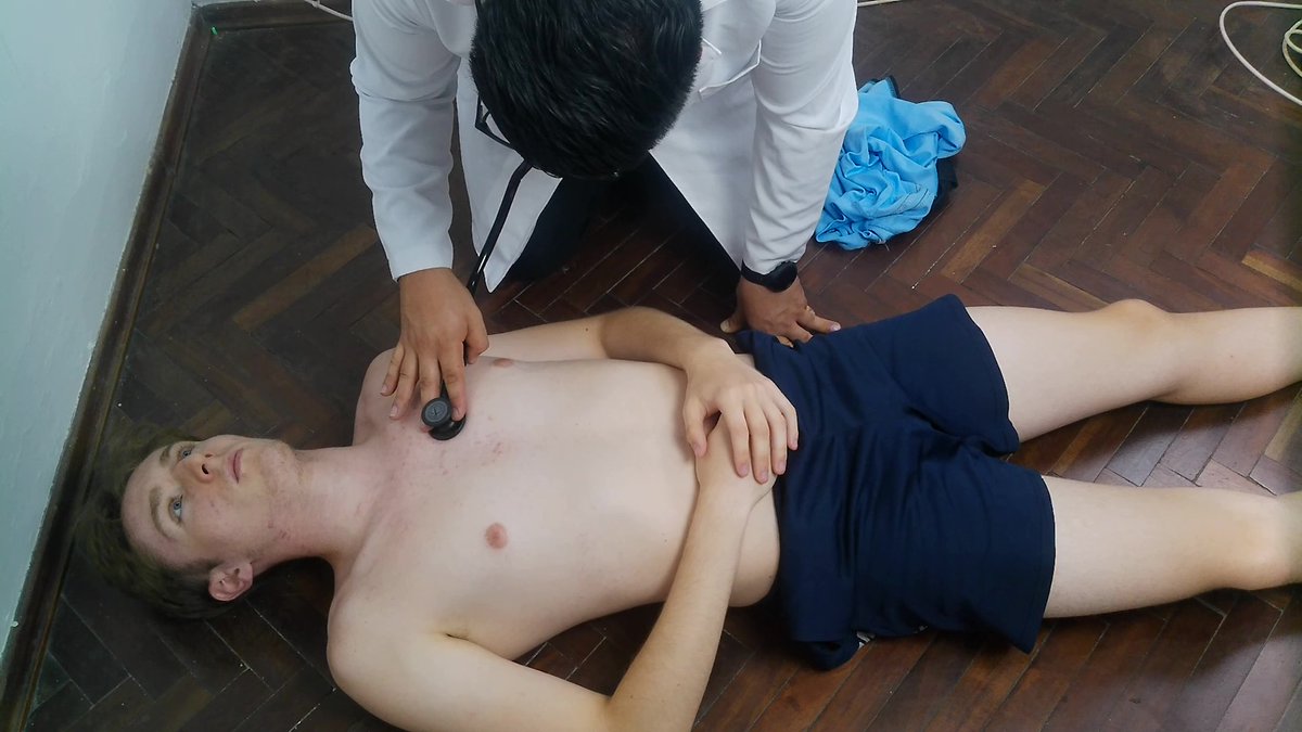 NickCpranddefib's tweet photo. Sebastian is at the doctor's office for a sports checkup. The doctor performs the usual heart exam, and other checkups on the exam table.

Preview: https://t.co/SC7HyzxVNa
Full version $14.90

#heartbeat  #stethoscope #sports  #exercise  #doctor #patient https://t.co/jUCHbRnaKG