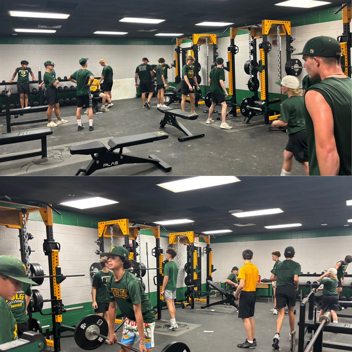 ✅✅🐝⚾️Workouts Day 1 in the books! ✅✅🐝⚾️ #YuleeBaseball #HornetsBaseball #StingEm