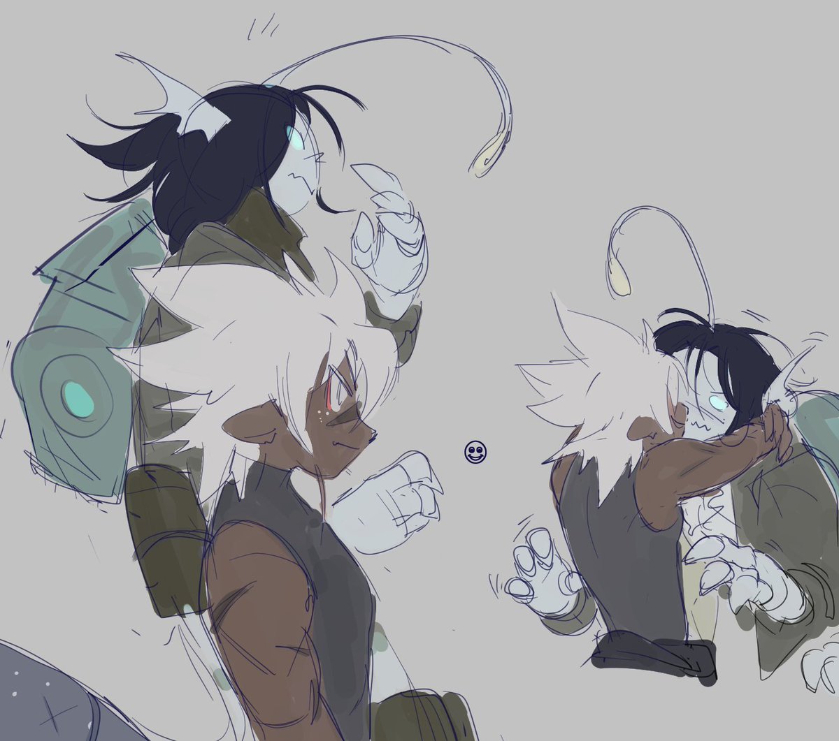 zichow4evr's tweet image. moar of @BukiTanukiArt doodles with fish #robloxpressure #sebastiansolace #sebastianroblox #PressureOC