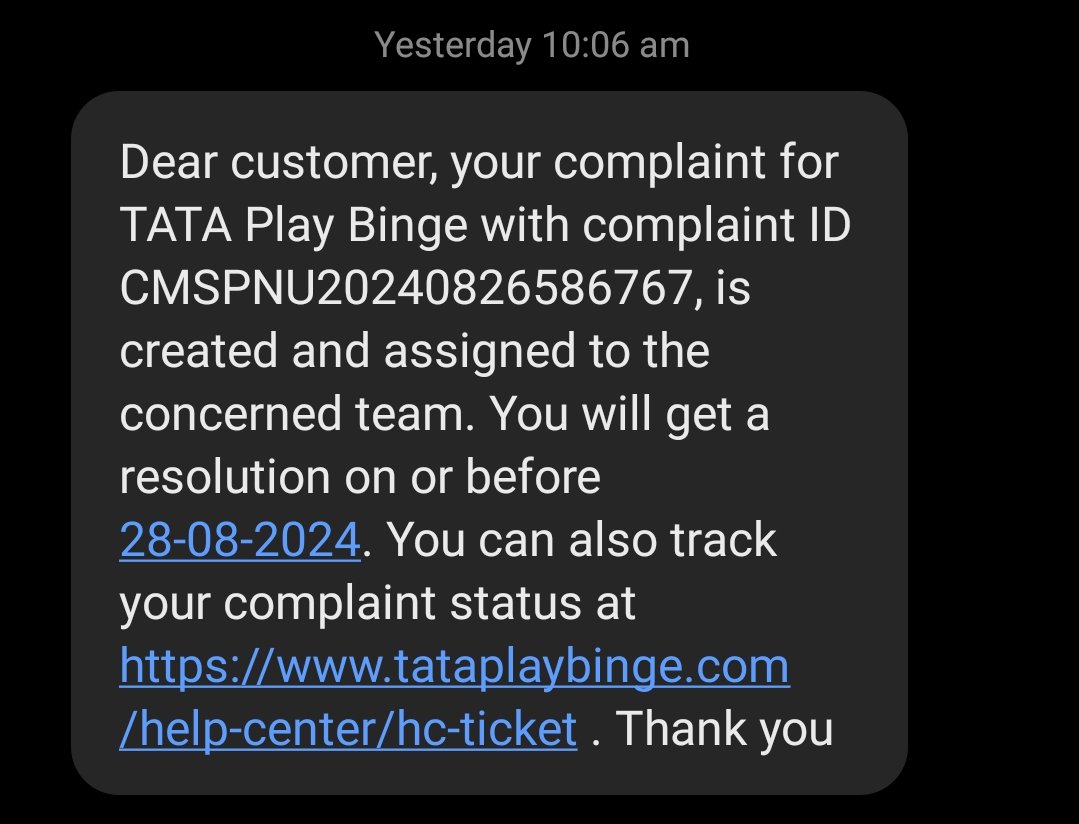 <a href="/TataPlayBinge/">Tata Play Binge</a> Subscribe 199 pack with Amazon prime before 4 to 5 days.but unable to access.already raised complaint but still resolution not done.who will pay the remaining lapses(loss of 5 days) with prime.