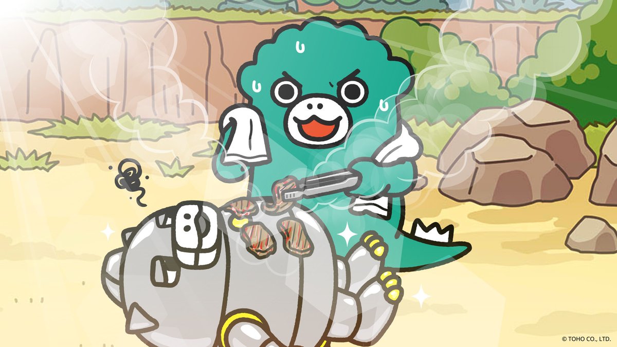 ちびメカゴジラ鉄板モード！ #ちびゴジラ #ちびゴジラの逆襲 #ゴジラ