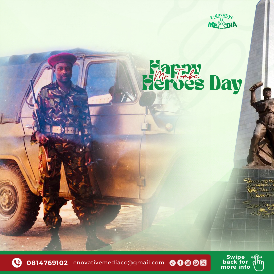 Enovative_Media's tweet photo. A special Heroes Day to Mr. Tomba in Heaven and all other PLAN/STRUGGLE fighters who have sacrificed for our freedom today https://t.co/sOpjjg8F5r