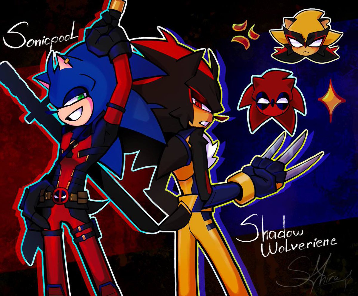CheepCrush's tweet photo. Sonicpool and Shadow Wolverine :DDD

#DeadpoolAndWolverine #sonic #SonicTheHedegehog #shadow #ShadowTheHedgehog #art #sonicxshadow https://t.co/9j7uytjsmr