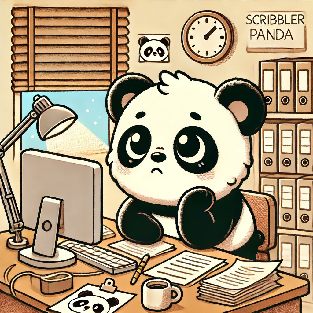 Scribbler_Panda's tweet photo. Tuesday: When even your bamboo tastes like Monday. 😒
Me: checks calendar Is it Friday yet? 
Calendar: It's still Tuesday. 
Me: checks again Now? 
Calendar: Still Tuesday. 
Me: hibernates until Friday

Pro tip: Time moves slower when you're watching the bamboo grow. 🐼⏳ #TuesdayBlues #Friday  #office