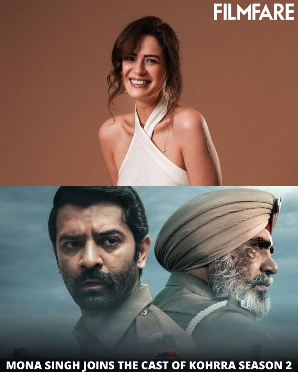 filmfare's tweet photo. #MonaSingh joins the cast of #Kohrra Season 2 alongside #BarunSobti and #SuvinderVicky.🎬💕

#News https://t.co/uKPnNkIvHM