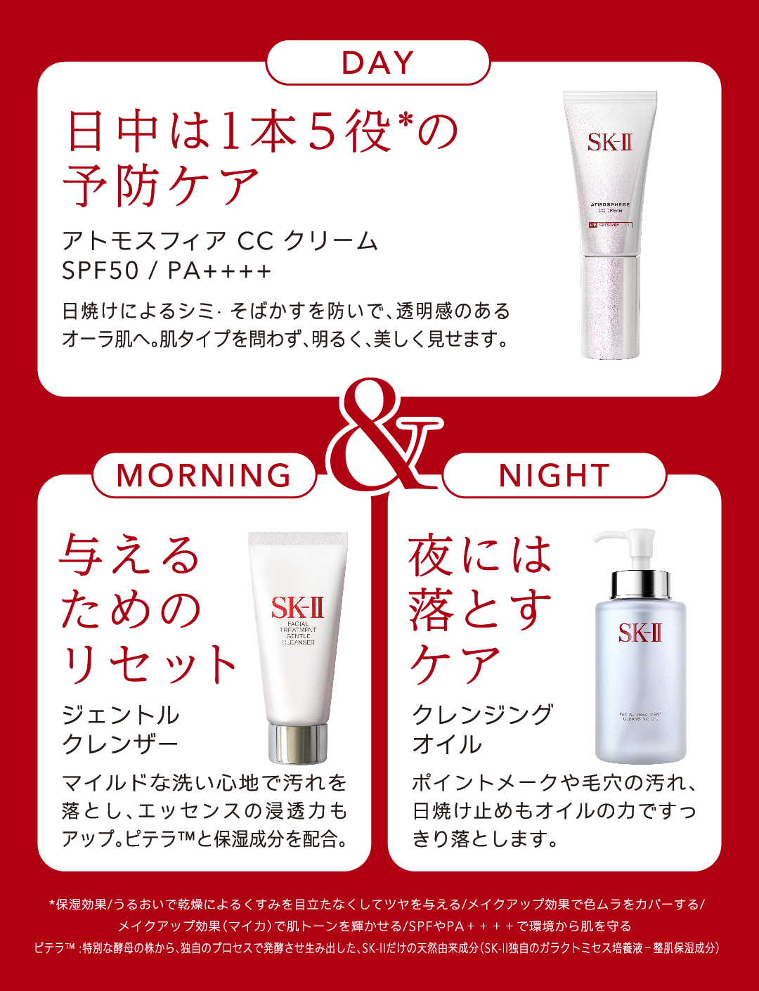 SK-II 2点セット （アトモスフィアCC ジェントルクレンザー）