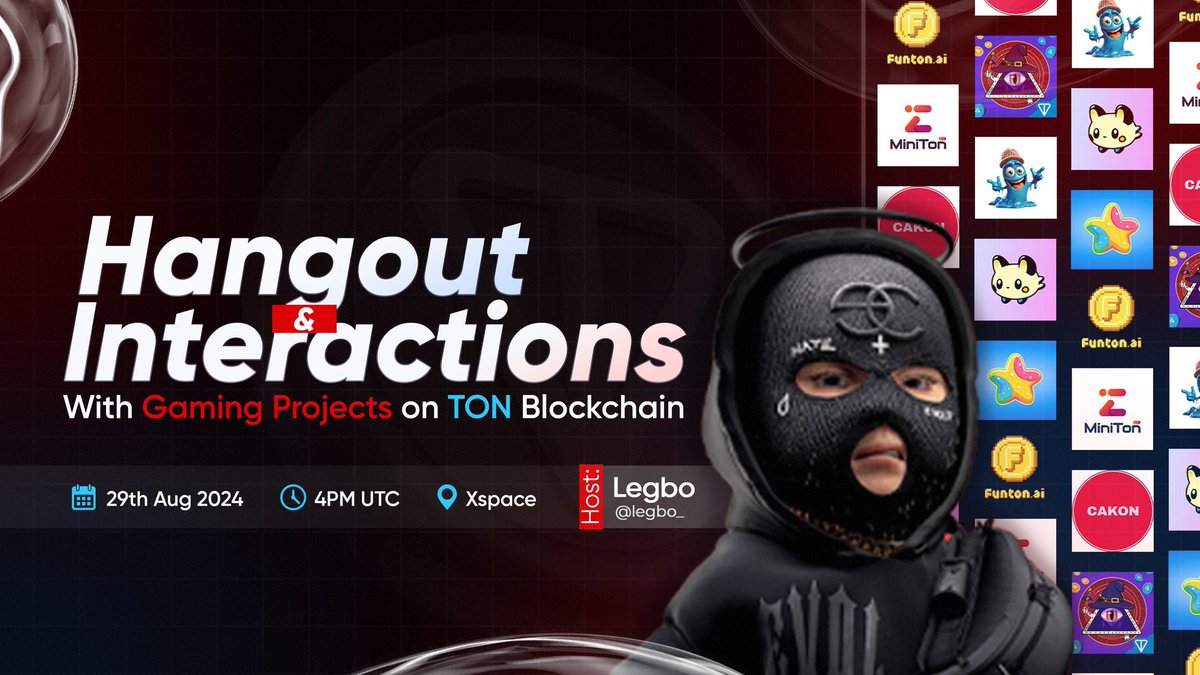 🥁𝐃𝐑𝐔𝐌 𝐑𝐎𝐋𝐋𝐒 🥁

Amidst the storm in the market condition and in the <a href="/ton_blockchain/">TON 💎</a>, with love and support for the ecosystem.

I’ll be hosting Gaming Projects building on TON on a 𝗛𝗮𝗻𝗴𝗼𝘂𝘁 &amp; 𝗜𝗻𝘁𝗲𝗿𝗮𝗰𝘁𝗶𝗼𝗻 space where we all would be having fun while