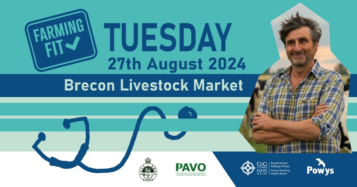 Powys County Council (@powyscc) on Twitter photo Are you at Brecon Livestock Market today? Our Farming Fit team will be there too!
Why not have a chat and get yourself a free health check and advice?
For more information, please visit en.powys.gov.uk/farmingfit
<a href="/PAVOtweets/">Powys Assoc Vol Orgs</a> <a href="/PTHBhealth/">Powys Teaching Health Board</a> Are you at Brecon Livestock Market today? Our Farming Fit team will be there too!
Why not have a chat and get yourself a free health check and advice?
For more information, please visit en.powys.gov.uk/farmingfit
<a href="/PAVOtweets/">Powys Assoc Vol Orgs</a> <a href="/PTHBhealth/">Powys Teaching Health Board</a>