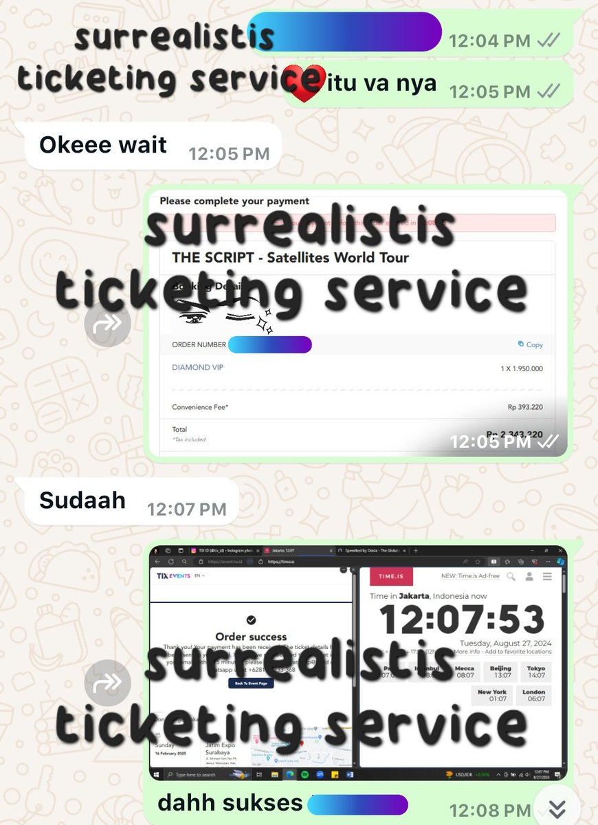 surrealistis's tweet image. secured 1 tix Diamond VIP The Script Satellites World Tour Live in Surabaya #thescript #satellitesworldtour #thescriptsurabaya2025