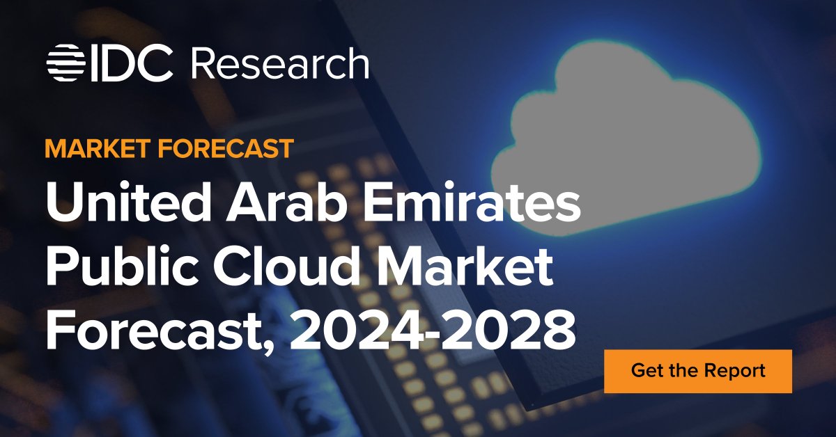 Public #cloud spending in the #UAE is forecasted to grow at a CAGR of 21.7% in the next five years. This new <a href="/IDC/">IDC</a>  report details the market size, growth, trends, and essential guidance to cloud providers to thrive in this dynamic market.

ow.ly/4P9E50T6sgm

<a href="/IDCMEA/">IDC | MEA</a>