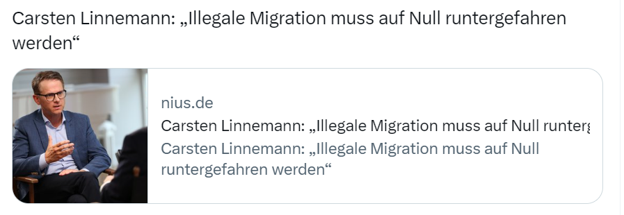 Herr #Linnemann, die illegale Migration kann von heute auf morgen auf Null heruntergefahren werden: durch Legalisierung.