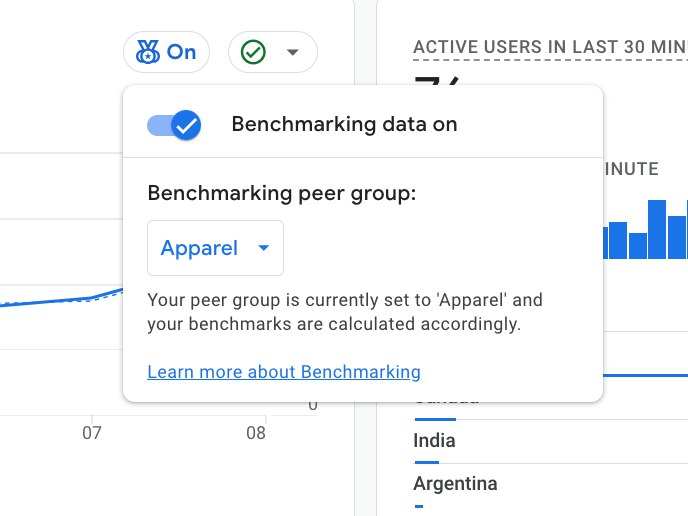 braiscv's tweet photo. 🆕 GA4 - Benchmarking

Lanzan la funcionalidad Benchmarking, que permite comparar el rendimiento de tu negocio con otros del mismo sector.

Para acceder, activa Modeling contributions &amp; business insights en Admin > Account Settings. Aunque por ahora, no parece estar disponible 🕵️‍♂️ https://t.co/NXLSE2v6mb