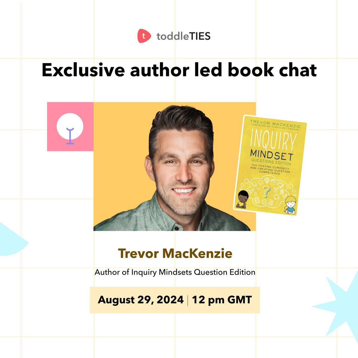 learnerfocused's tweet photo. @toddle_edu 

I'm looking forward to great book chats this week on Thursday. Hosting @trev_mackenzie  and @JenniferWathall plus a reader Aug 29, come and join the live chat!  #inquiry #questioning and  use of #AI for #teaching and #learning

https://t.co/lRV36ycasX https://t.co/MSgyGgAJ6L