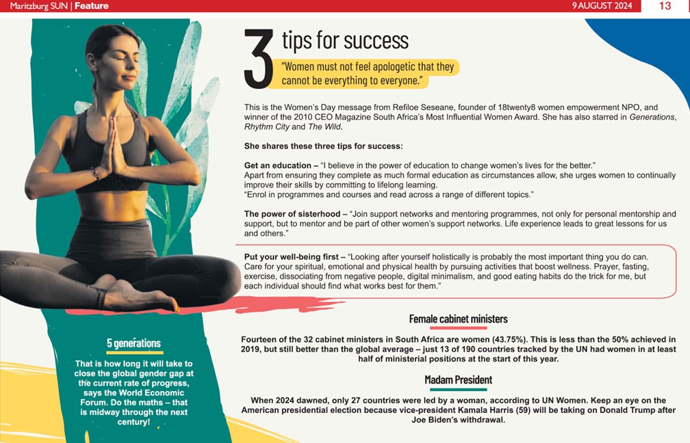 We appreciate Cathy Grosvenor for the positive #WomensMonth feature in <a href="/TheCitizen_News/">The Citizen News</a> and 50 other Caxton news titles across SA. Thank you!
citizen.co.za/network-news/l…