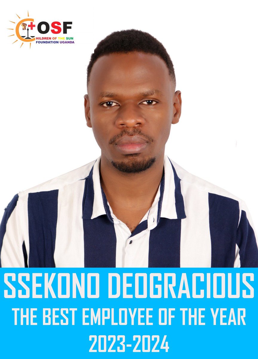 UgandaCosf's tweet image. @UgandaCosf Wishing you @GDucn   heartfelt congratulations on this well-deserved recognition. You truly are the Employee of the year 2023-2024.