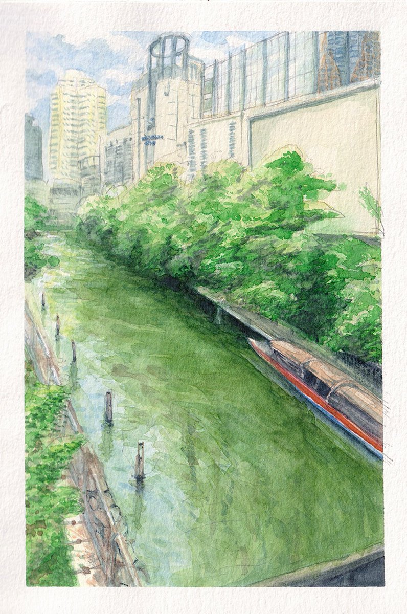 View of Platinum mall and Saen Saep Canal from the walkway heading to the Platinum Fashion Mall in #bkk

Got myself new paint tubes from CWart . This was done with <a href="/shinhancolor/">ShinHanArt</a> on 300gsm <a href="/CansonPaper/">Canson</a>. 

#watercolour #watercolor #saensaepcanal
#platinummall