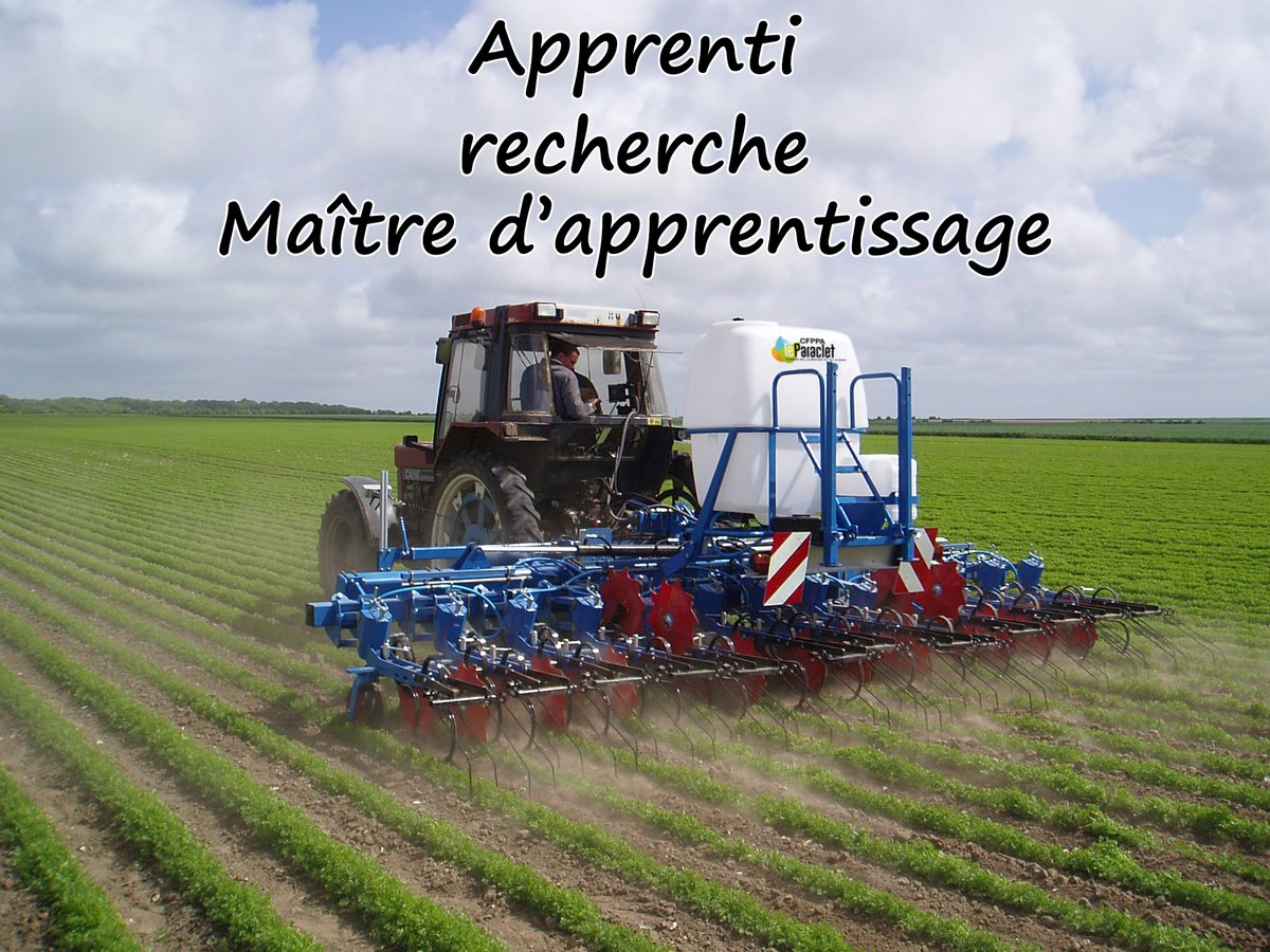 CfppaLeParaclet's tweet photo. 3 de nos apprentis de 15 ans en 2nde BAC Pro Agroéquipement recherchent 1 maître d'apprentissage  dans 1 ferme en polyculture ou polyculture élevage. 
1 : secteur de PERTAIN (80320)
2 : secteur de BLACOURT (60650)
3 : secteur de FORT-MAHON (80120)
Si intéressé(e) 03 22 35 30 20😉 https://t.co/ZMq7h6B99l