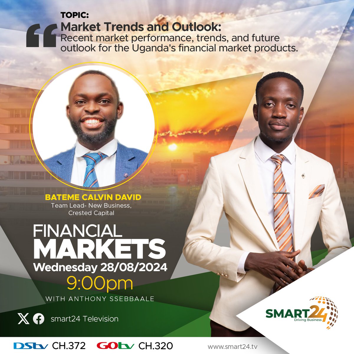 AnthonySsebbale's tweet photo. Don't miss!! @Smart24TVnow @CmaUganda @lyn2ki @nathan_igeme @CrestedCapital @Otizik1 @katusimebronia1 https://t.co/V6n1xfQWhR