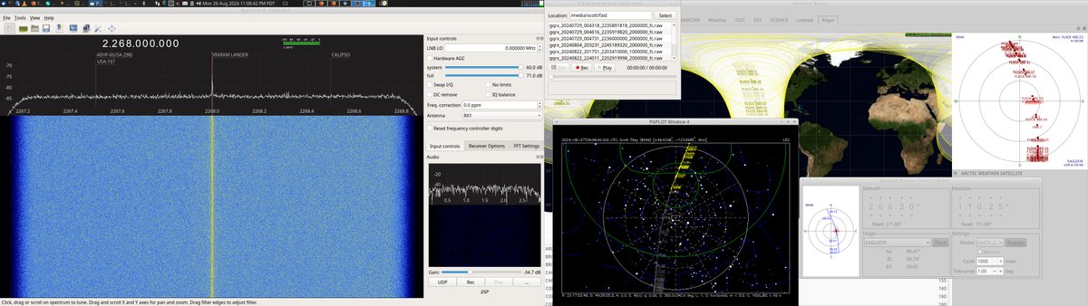 coastal8049's tweet photo. @KubaHajkus No signals detected on EAGLE EYE's S-band TT&C freq during a complete planar scan of the #transporter11 deployment spread +/- a bit too. I suggest operator does the same but send constant commands up during a planar scan of the T11 plane to see if they get response. @CreotechSa https://t.co/VnWYIEsi7I