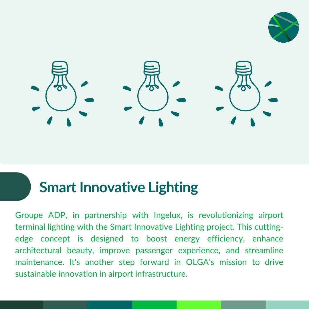 💡 Lighting Up the Future of Airports with OLGA’s Smart Innovative Lighting! ✨

Groupe ADP together with INGELUX, is revolutionising airport terminal lighting with the Smart Innovative Lighting project. 

Check out the full innovation description here: olga-project.eu/olympics-innov…