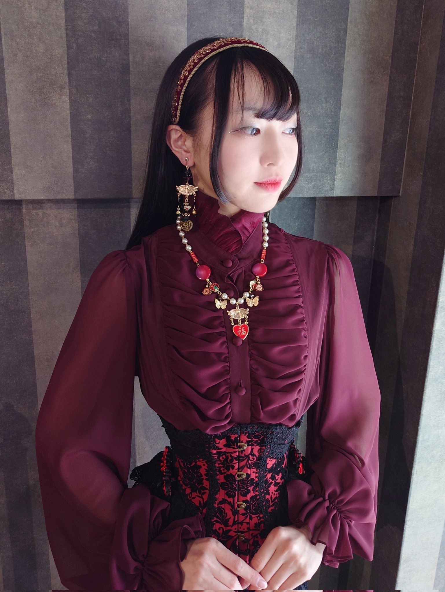 アビエタージュ　バルーンスリーブブラウス アビエタージュ バルーンスリーブブラウス （abilletage ブラウス）
