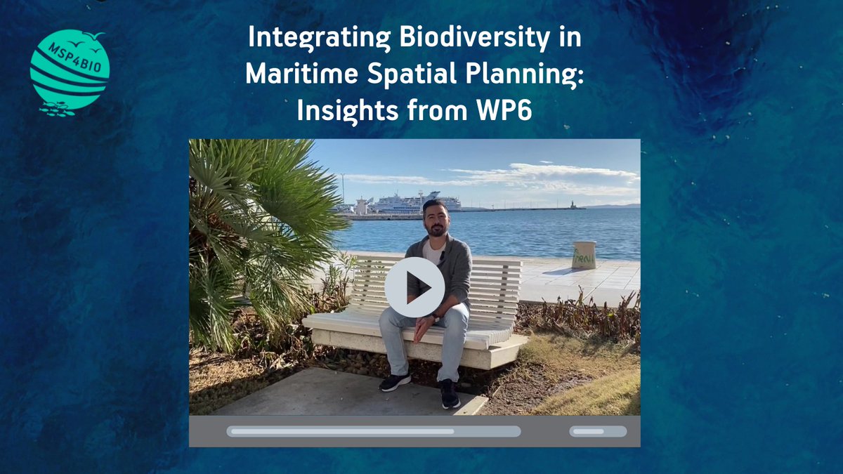 MSP4BIO_Project's tweet photo. 🙌🏻Check out @kemalpinarbasi, from @HELCOMInfo sharing insights on how #MSP4BIO #WorkPackage6 is enhancing #PolicyCoherence to integrate #biodiversity in #MSP and organizing science-policy think tanks.
🎥Watch the full video here: https://t.co/plGcLDMj8W https://t.co/rej1iKmyoj