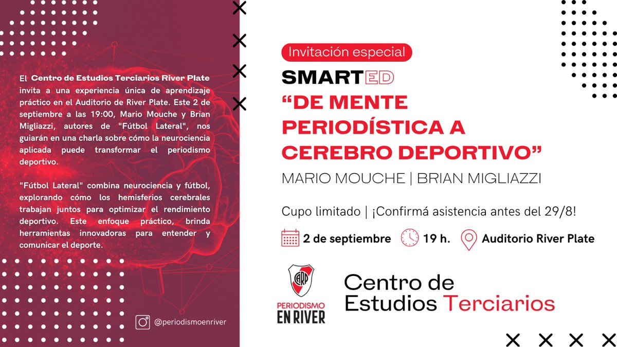 Anotate para participar: forms.gle/Pp8ySZLmyPFUTq…

¡Te esperamos!