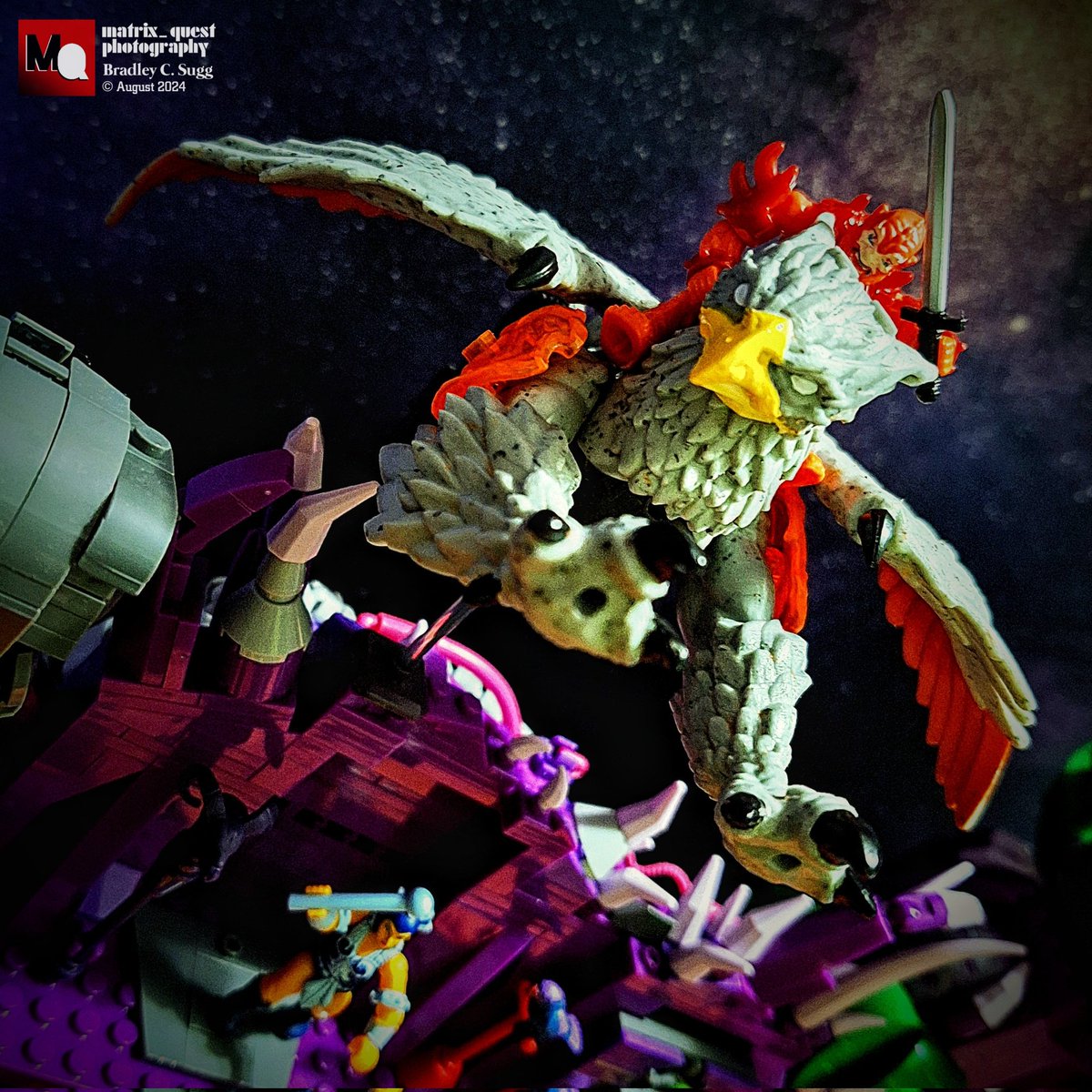 BradleyCSugg's tweet photo. - "To the air, my pet!"
#MegaConstrux #MastersOfTheUniverse's #BeastMan, astride a mighty #BreakoutBeasts griffin, heads out.
#HeMan #SnakeMountain #MegaConstruxMOTU #Eternia #MOTU #MegaConstruxMastersOfTheUniverse #MegaConstruxSnakeMountain #Mattel #matrix_quest https://t.co/3i7wedKbra