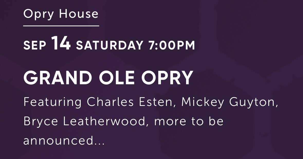 All smiles as the <a href="/opry/">Grand Ole Opry</a> welcomes <a href="/CharlesEsten/">Charles Esten</a> back in the circle for his 177th appearance! #Opry #FanFavorite
