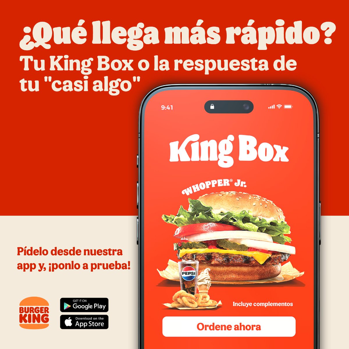 BurgerKingMX's tweet photo. Esto se va a poner bueno 😎 queremos saber qué llega primero… seguro que tu #KingBoxBK 👀 https://t.co/P1AcNL0Dx4